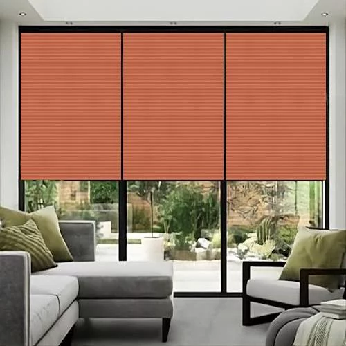 Jeanine Coral Pleated Blind | Online Blindz