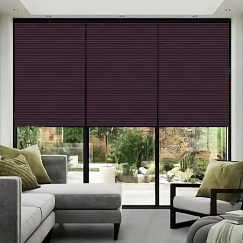 Mina Mulberry Pleated Blind | Online Blindz