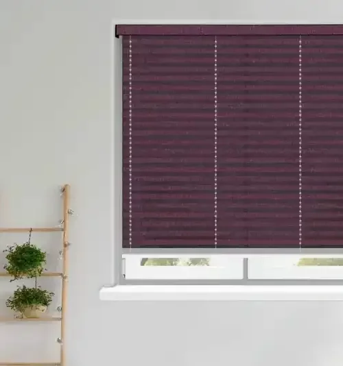 Nell Grape Pleated Blind | Online Blindz