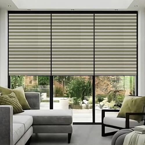 Primodal Blackout Cream Pleated Blind | Online Blindz