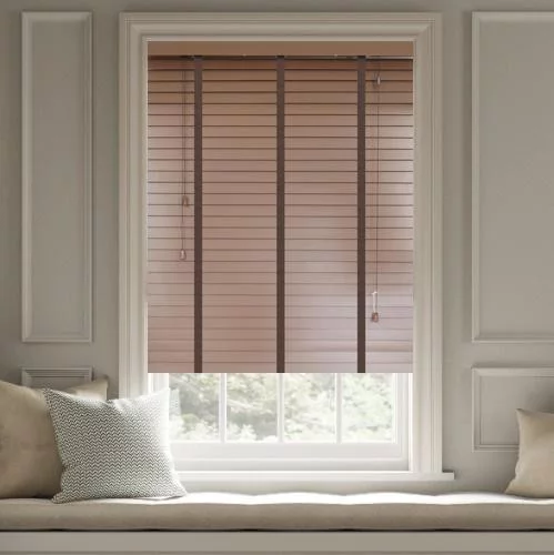 Heather LT 50mm Tape Real Wood Blind | Online Blindz