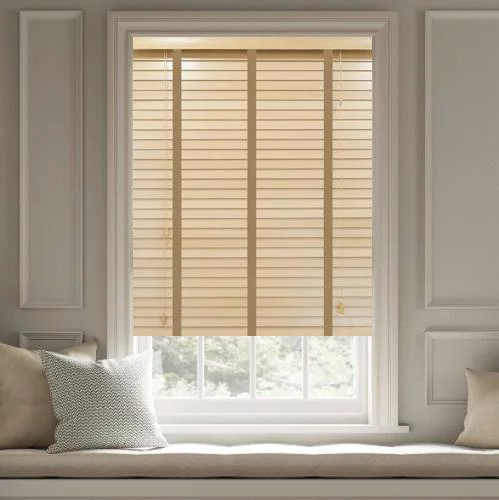 Kinsley LT 50mm Tape Real Wood Blind | Online Blindz