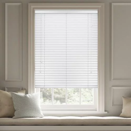 Pure Wood Bright White Real Wood Blind | Online Blindz