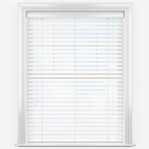 Pure Wood Bright White Real Wood Blind | Online Blindz