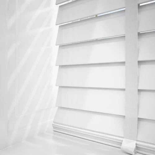 Pure Wood Gloss White with Tapes Real Wood Blind | Online Blindz