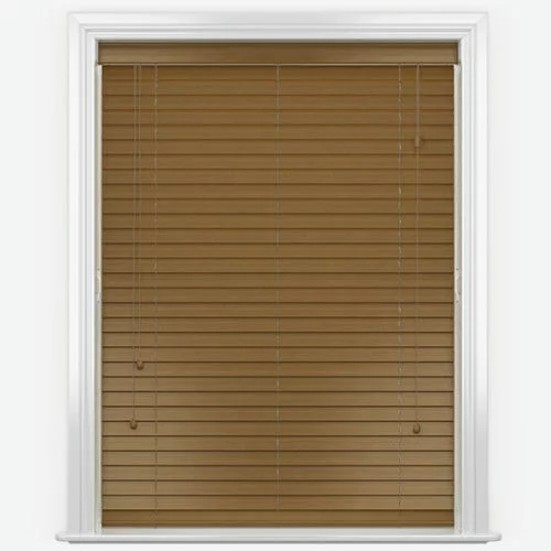 Pure Wood Warm Oak Real Wood Blind | Online Blindz