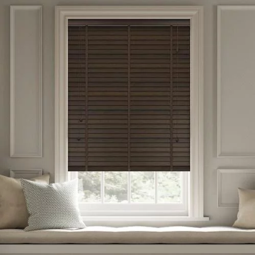 Pure Wood Wenge with Tapes Real Wood Blind | Online Blindz