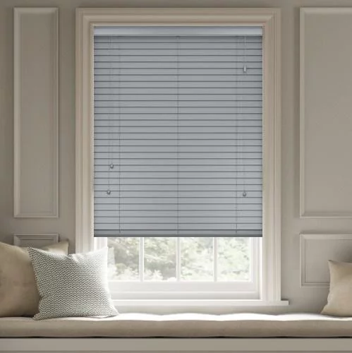 Pure Wood Whitby Grey Real Wood Blind | Online Blindz