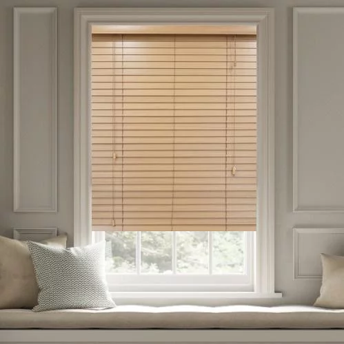 Yesenia LS 50mm Slat Real Wood Blind | Online Blindz