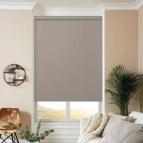 Belen Taupe Roller Blind | Online Blindz