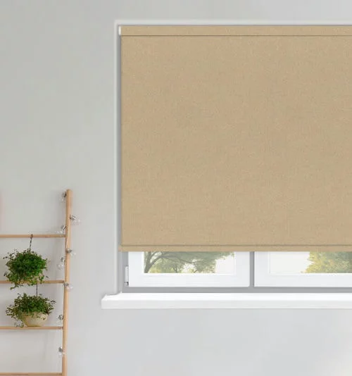 Emery Parchment Roller Blind | Online Blindz