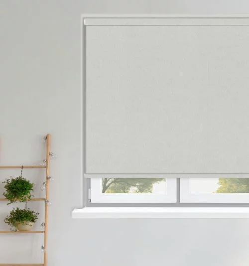 Emery Silver Roller Blind | Online Blindz