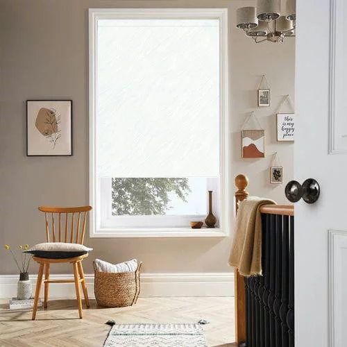 Juno White Roller Blind | Online Blindz