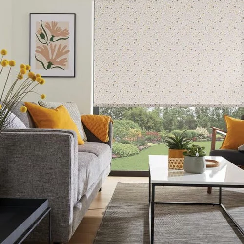 Kerria Ochre Roller Blind | Online Blindz