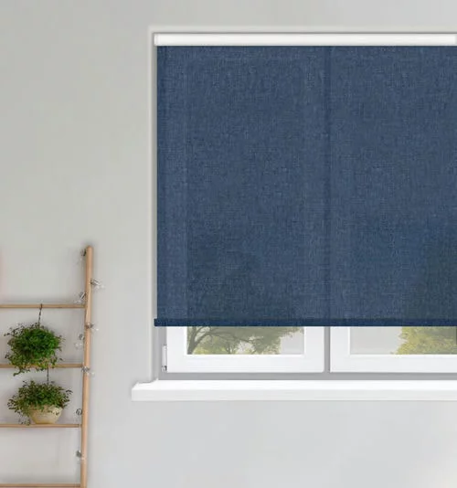 Nell Cobalt Blue Roller Blind | Online Blindz