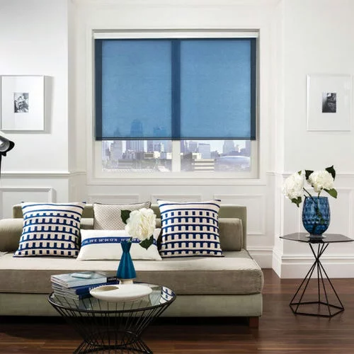 Nell Cobalt Blue Roller Blind | Online Blindz