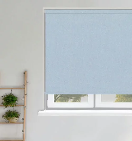 Viola Powder Blue Roller Blind | Online Blindz