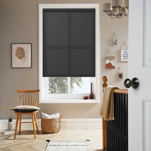 Wiltshire Noir Roller Blind | Online Blindz