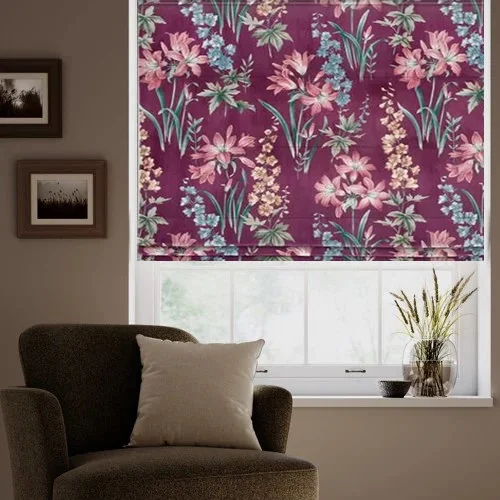 Anemone Rosella Roman Blind | Online Blindz