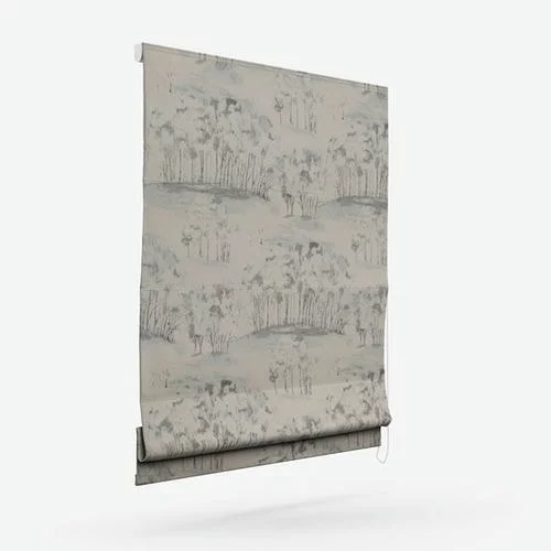 Anne Charcoal Roman Blind | Online Blindz