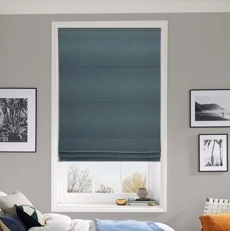 Antique French Blue Roman Blind | Online Blindz