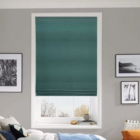 Antique Teal Roman Blind | Online Blindz