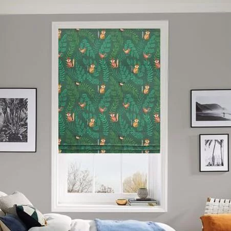 Antrobus Forest Jade Roman Blind | Online Blindz