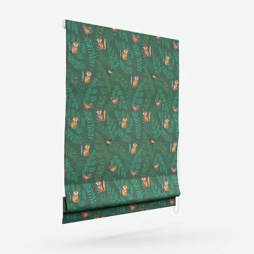 Antrobus Forest Jade Roman Blind | Online Blindz