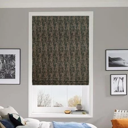 Aveline Teal Roman Blind | Online Blindz