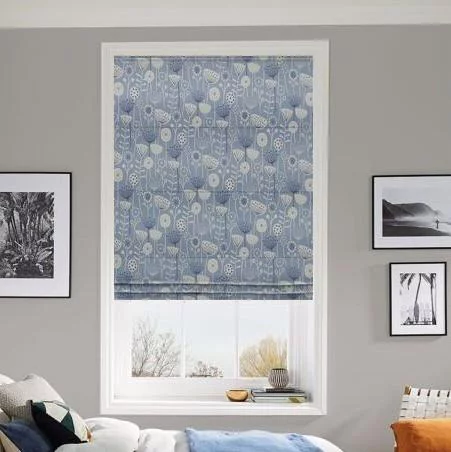 Beth Blue Roman Blind | Online Blindz