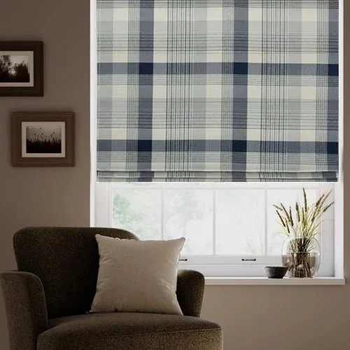 Bethnal Indigo Roman Blind | Online Blindz