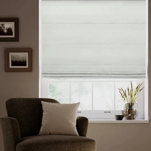 Blendon Snow Roman Blind | Online Blindz