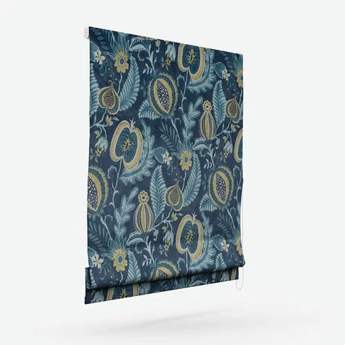 Calliope Navy Roman Blind | Online Blindz