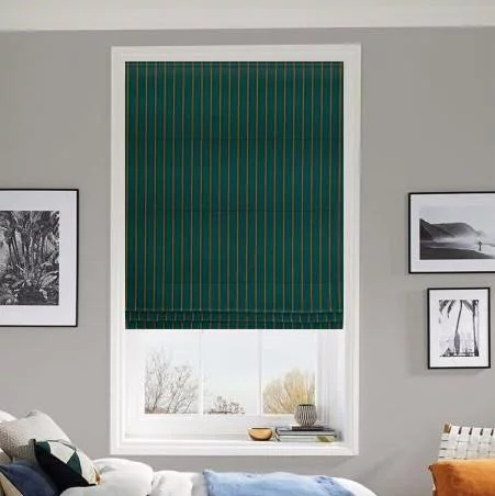 Cara Teal Roman Blind | Online Blindz