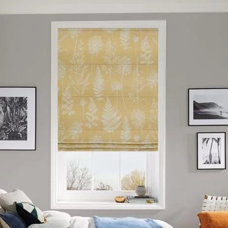 Celeste Mustard Roman Blind | Online Blindz