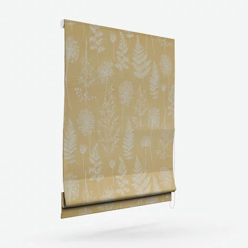 Celeste Mustard Roman Blind | Online Blindz