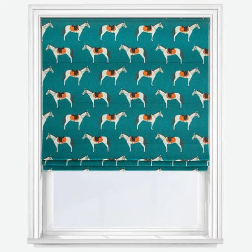 Celestine Teal Roman Blind | Online Blindz