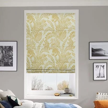 Charlotte Ochre Roman Blind | Online Blindz