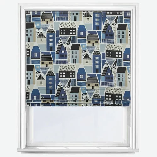 Cherie Navy Roman Blind | Online Blindz