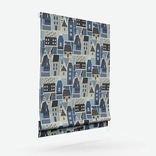 Cherie Navy Roman Blind | Online Blindz