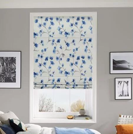 Chic Indigo Roman Blind | Online Blindz