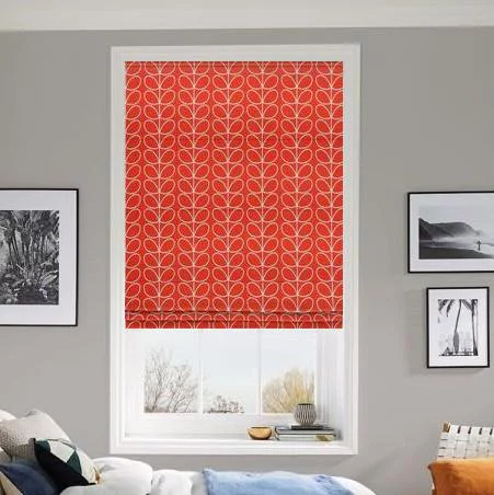 Corinna Tomato Roman Blind | Online Blindz