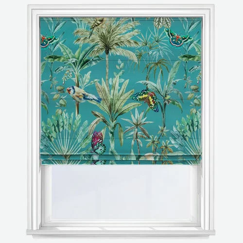 Dorothea Teal Roman Blind | Online Blindz