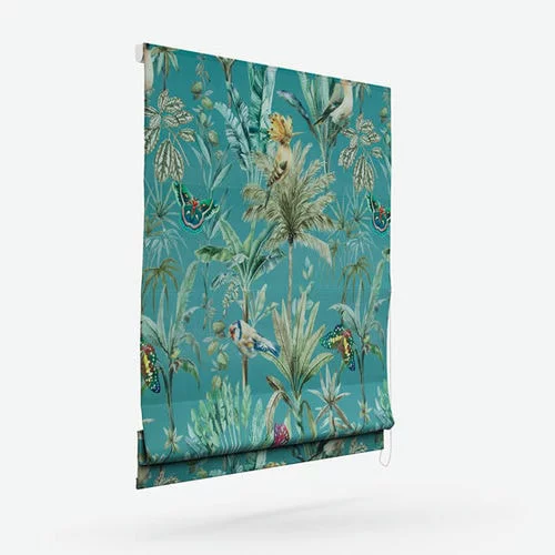 Dorothea Teal Roman Blind | Online Blindz