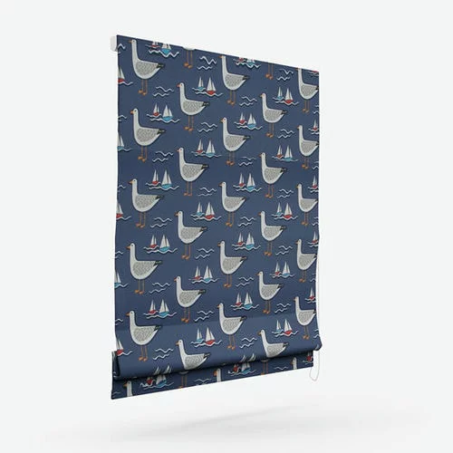 Emilia Navy Roman Blind | Online Blindz