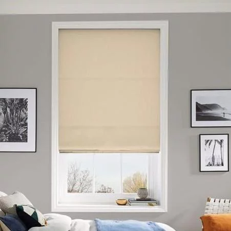 Esther Vanilla Roman Blind | Online Blindz