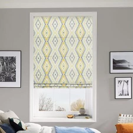 Francesca Ochre Roman Blind | Online Blindz