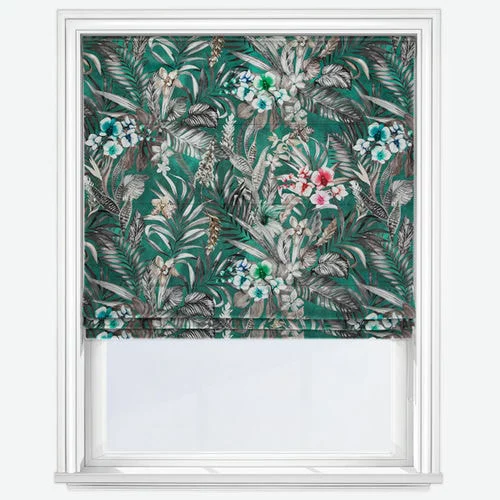 Gaby Teal Roman Blind | Online Blindz