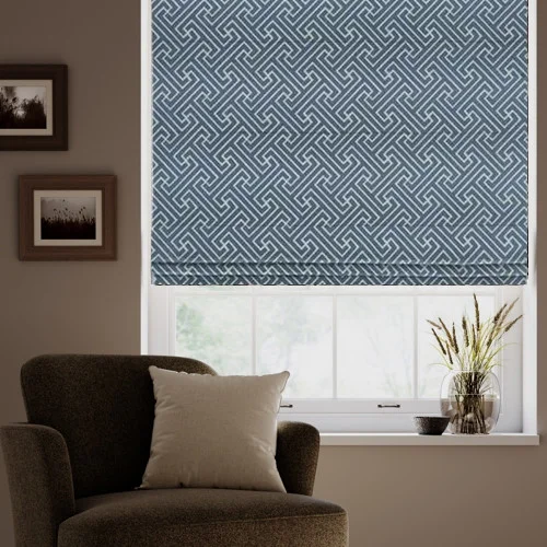 Gail Azure Roman Blind | Online Blindz