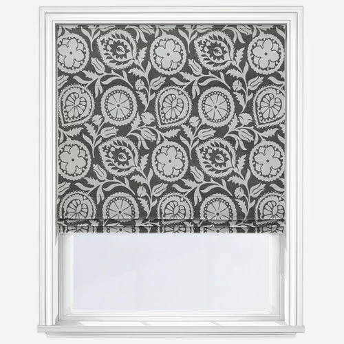 Germination Slate Roman Blind | Online Blindz